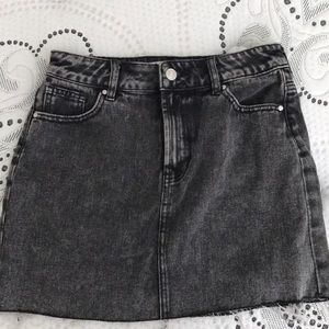 black pacsun denim skirt